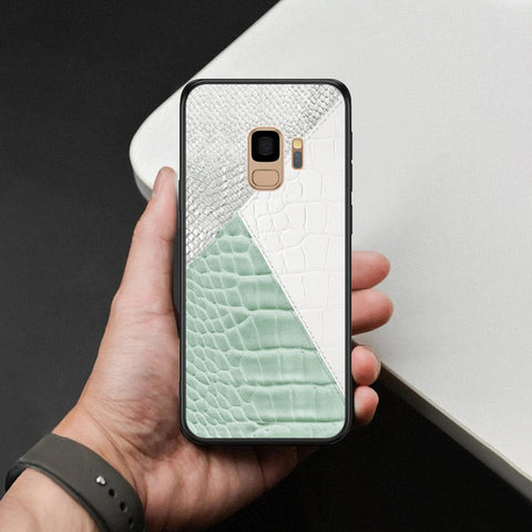 Samsung Galaxy S9 Cover - Printed Skins Series - HQ Ultra Shine Premium Infinity Glass Soft Silicon Borders Case