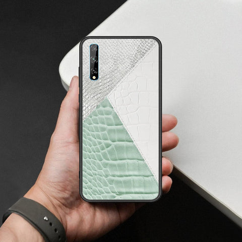 Huawei Y8p Cover - Printed Skins Series - HQ Ultra Shine Premium Infinity Glass Soft Silicon Borders Case