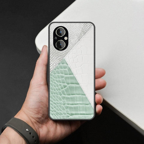 Oppo A96 Cover - Printed Skins Series - HQ Ultra Shine Premium Infinity Glass Soft Silicon Borders Case