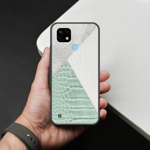 Realme C21 Cover - Printed Skins Series - HQ Ultra Shine Premium Infinity Glass Soft Silicon Borders Case