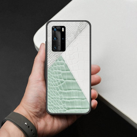 Huawei P40 Pro Cover - Printed Skins Series - HQ Ultra Shine Premium Infinity Glass Soft Silicon Borders Case