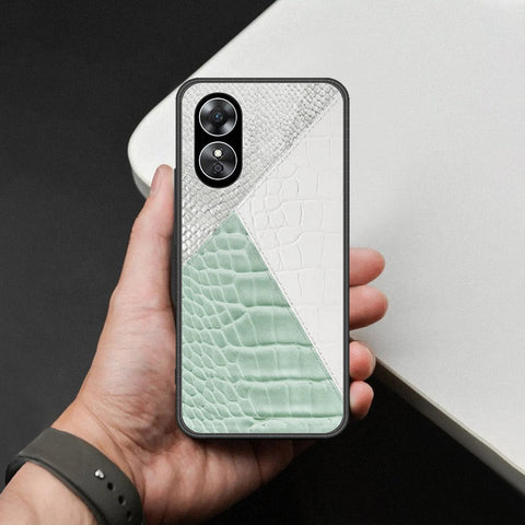 Oppo A17 Cover - Printed Skins Series - HQ Ultra Shine Premium Infinity Glass Soft Silicon Borders Case