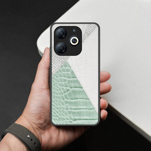Infinix Smart 8 Plus Cover - Printed Skins Series - HQ Ultra Shine Premium Infinity Glass Soft Silicon Borders Case