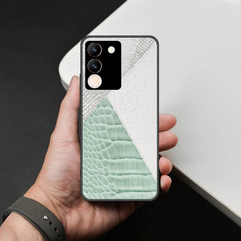 Vivo Y200 5G Cover - Printed Skins Series - HQ Ultra Shine Premium Infinity Glass Soft Silicon Borders Case