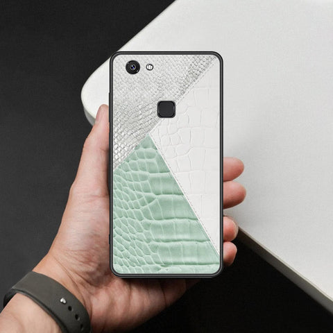 Vivo V7 Cover - Printed Skins Series - HQ Ultra Shine Premium Infinity Glass Soft Silicon Borders Case