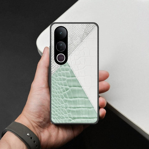 Vivo V50 Lite Cover - Printed Skins Series - HQ Ultra Shine Premium Infinity Glass Soft Silicon Borders Case