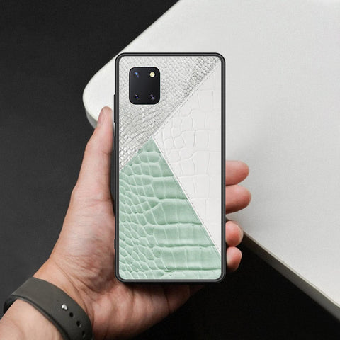 Samsung Galaxy A81 Cover - Printed Skins Series - HQ Ultra Shine Premium Infinity Glass Soft Silicon Borders Case