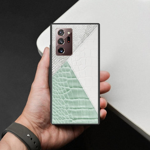Samsung Galaxy Note 20 Ultra Cover - Printed Skins Series - HQ Ultra Shine Premium Infinity Glass Soft Silicon Borders Case