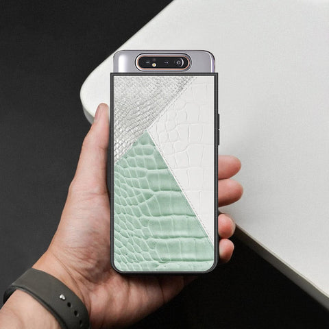 Samsung Galaxy A90 Cover - Printed Skins Series - HQ Ultra Shine Premium Infinity Glass Soft Silicon Borders Case