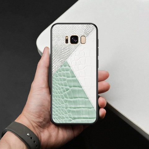Samsung Galaxy S8 Plus Cover - Printed Skins Series - HQ Ultra Shine Premium Infinity Glass Soft Silicon Borders Case
