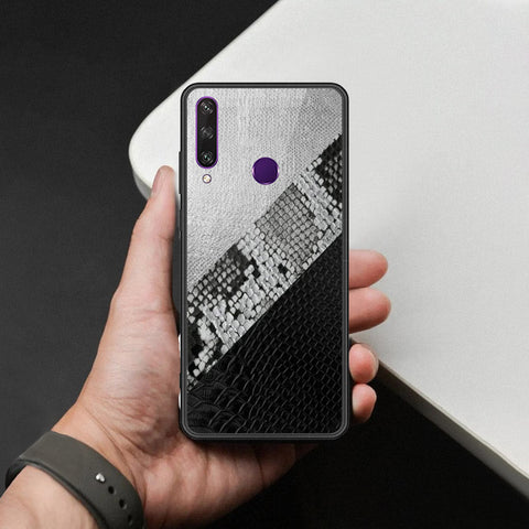 Huawei Y6p Cover - Printed Skins Series - HQ Ultra Shine Premium Infinity Glass Soft Silicon Borders Case