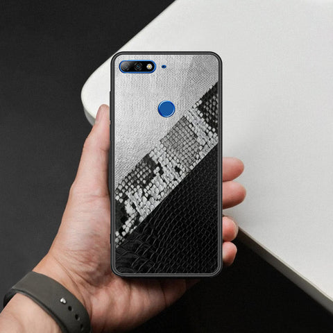 Huawei Honor 7C Cover - Printed Skins Series - HQ Ultra Shine Premium Infinity Glass Soft Silicon Borders Case
