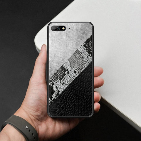Huawei Y6 Prime 2018 Cover - Printed Skins Series - HQ Ultra Shine Premium Infinity Glass Soft Silicon Borders Case