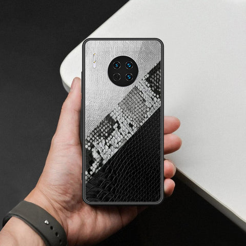 Huawei Mate 30 Cover - Printed Skins Series - HQ Ultra Shine Premium Infinity Glass Soft Silicon Borders Case