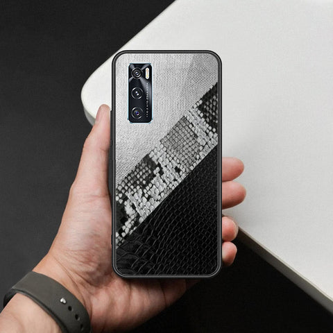 Vivo V20 SE Cover - Printed Skins Series - HQ Ultra Shine Premium Infinity Glass Soft Silicon Borders Case