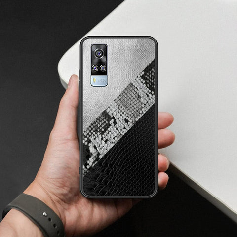 Vivo Y33 Cover - Printed Skins Series - HQ Ultra Shine Premium Infinity Glass Soft Silicon Borders Case