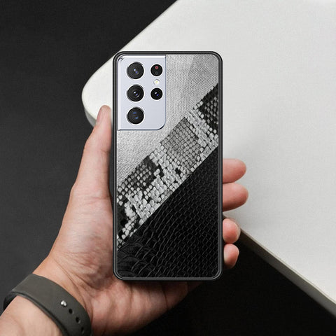 Samsung Galaxy S21 Ultra 5G Cover - Printed Skins Series - HQ Ultra Shine Premium Infinity Glass Soft Silicon Borders Case