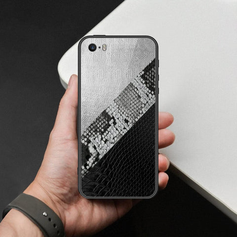 iPhone SE / 5s / 5 - Printed Skins Series - HQ Ultra Shine Premium Infinity Glass Soft Silicon Borders Case