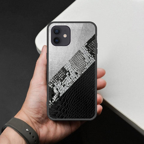 iPhone 12 - Printed Skins Series - HQ Ultra Shine Premium Infinity Glass Soft Silicon Borders Case