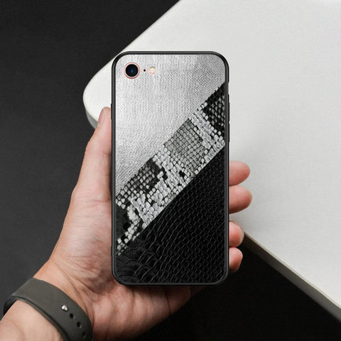 iPhone SE 2022 - Printed Skins Series - HQ Ultra Shine Premium Infinity Glass Soft Silicon Borders Case