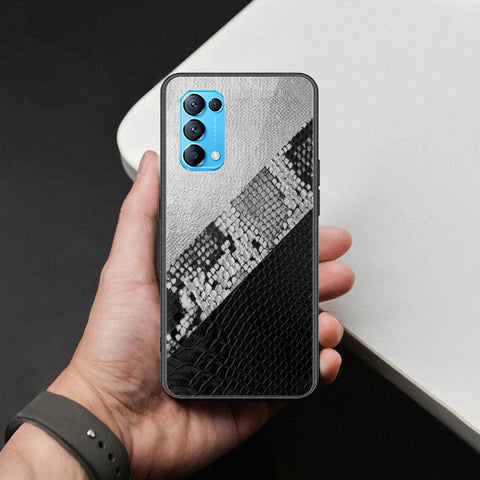 Oppo Find X3 Lite Cover - Printed Skins Series - HQ Ultra Shine Premium Infinity Glass Soft Silicon Borders Case
