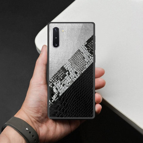 Samsung Galaxy Note 10 Cover - Printed Skins Series - HQ Ultra Shine Premium Infinity Glass Soft Silicon Borders Case