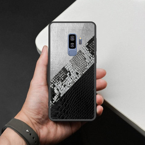 Samsung Galaxy S9 Plus Cover - Printed Skins Series - HQ Ultra Shine Premium Infinity Glass Soft Silicon Borders Case
