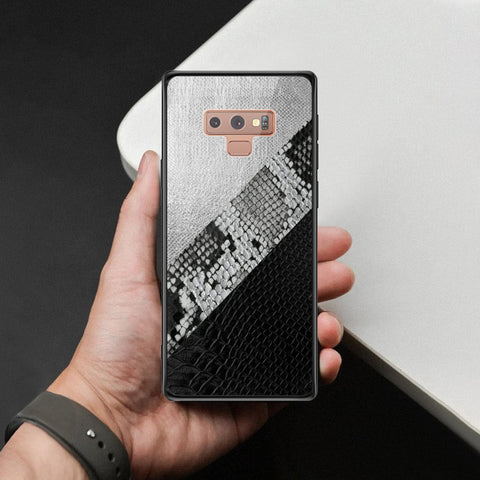 Samsung Galaxy Note 9 Cover - Printed Skins Series - HQ Ultra Shine Premium Infinity Glass Soft Silicon Borders Case