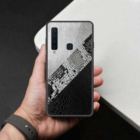 Samsung Galaxy A9 2018 Cover - Printed Skins Series - HQ Ultra Shine Premium Infinity Glass Soft Silicon Borders Case