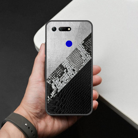 Huawei Honor View 20 Cover - Printed Skins Series - HQ Ultra Shine Premium Infinity Glass Soft Silicon Borders Case