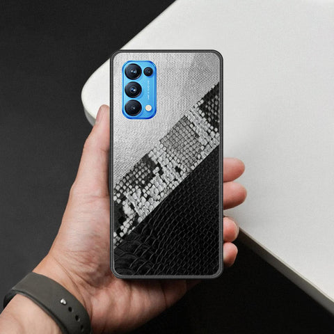 Oppo Reno 5 Pro 5G Cover - Printed Skins Series - HQ Ultra Shine Premium Infinity Glass Soft Silicon Borders Case