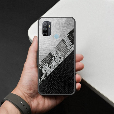 Oppo A53 Cover - Printed Skins Series - HQ Ultra Shine Premium Infinity Glass Soft Silicon Borders Case