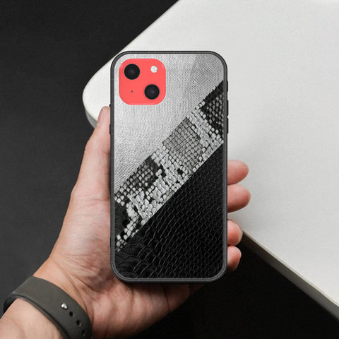 iPhone 13 Mini Cover - Printed Skins Series - HQ Ultra Shine Premium Infinity Glass Soft Silicon Borders Case
