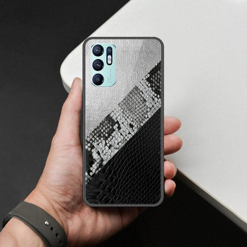 Oppo Reno 6 Cover - Printed Skins Series - HQ Ultra Shine Premium Infinity Glass Soft Silicon Borders Case