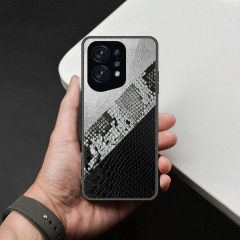 Oppo Find X5 Cover - Printed Skins Series - HQ Ultra Shine Premium Infinity Glass Soft Silicon Borders Case