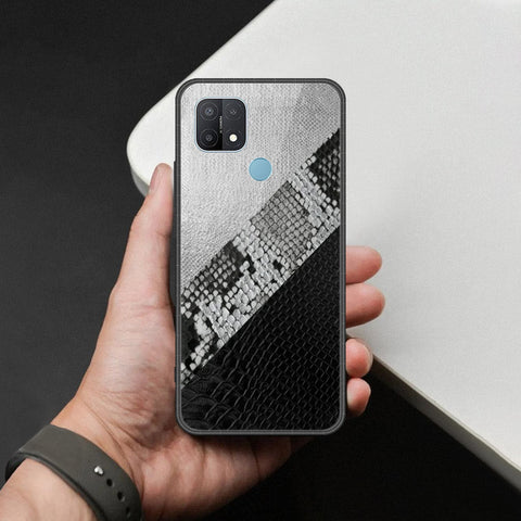 Oppo A15 Cover - Printed Skins Series - HQ Ultra Shine Premium Infinity Glass Soft Silicon Borders Case