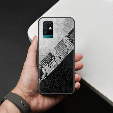 Infinix Note 10 Cover - Printed Skins Series - HQ Ultra Shine Premium Infinity Glass Soft Silicon Borders Case