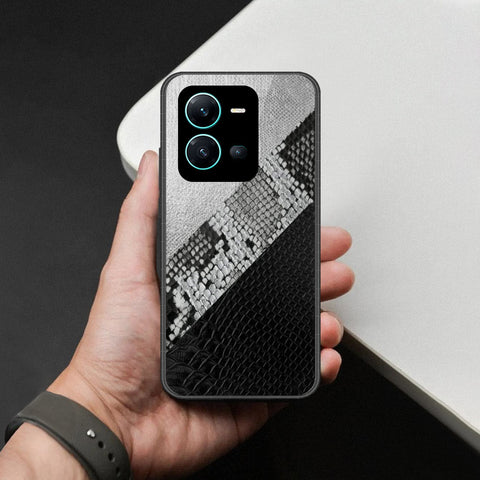 Vivo V25 5G Cover - Printed Skins Series - HQ Ultra Shine Premium Infinity Glass Soft Silicon Borders Case