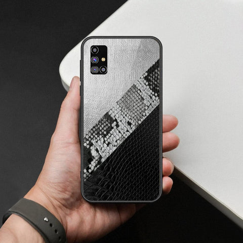 Samsung Galaxy M31s Cover - Printed Skins Series - HQ Ultra Shine Premium Infinity Glass Soft Silicon Borders Case