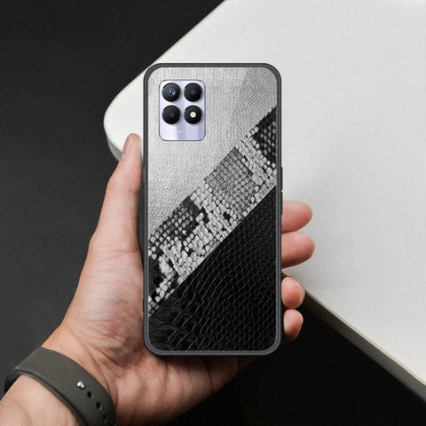Realme 8i Cover - Printed Skins Series - HQ Ultra Shine Premium Infinity Glass Soft Silicon Borders Case