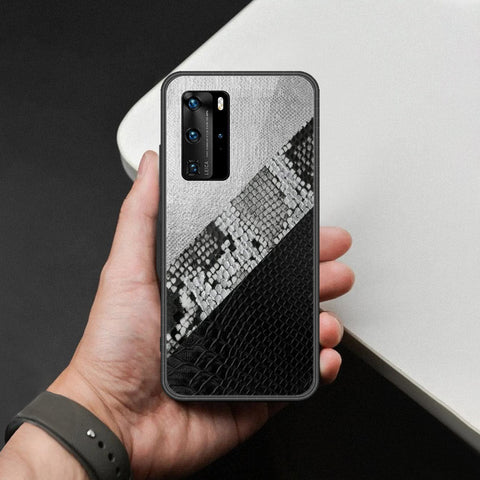 Huawei P40 Pro Cover - Printed Skins Series - HQ Ultra Shine Premium Infinity Glass Soft Silicon Borders Case