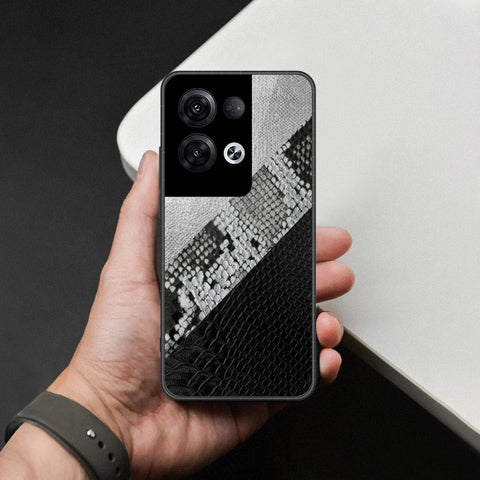 Oppo Reno 8 Pro  Cover - Printed Skins Series - HQ Ultra Shine Premium Infinity Glass Soft Silicon Borders Case