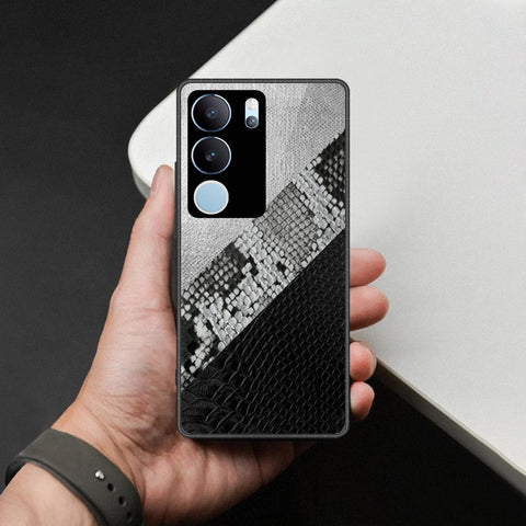 Vivo V29 Cover - Printed Skins Series - HQ Ultra Shine Premium Infinity Glass Soft Silicon Borders Case