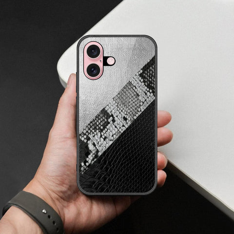 iPhone 16 - Printed Skins Series - HQ Ultra Shine Premium Infinity Glass Soft Silicon Borders Case