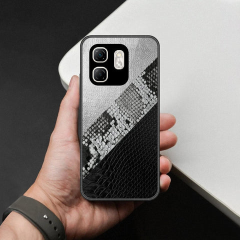 Infinix Hot 50i Cover - Printed Skins Series - HQ Ultra Shine Premium Infinity Glass Soft Silicon Borders Case