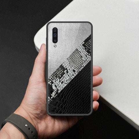 Samsung Galaxy A50s Cover - Printed Skins Series - HQ Ultra Shine Premium Infinity Glass Soft Silicon Borders Case