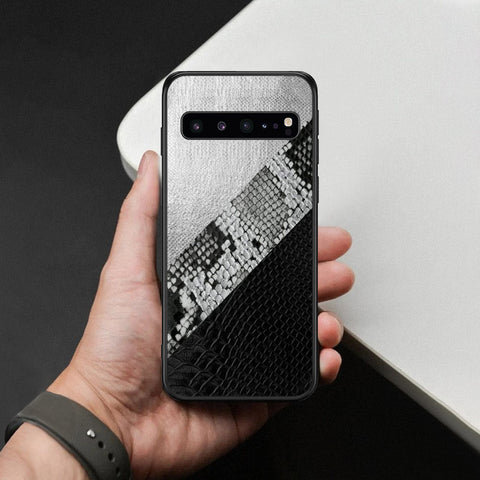 Samsung Galaxy S10 5G Cover - Printed Skins Series - HQ Ultra Shine Premium Infinity Glass Soft Silicon Borders Case