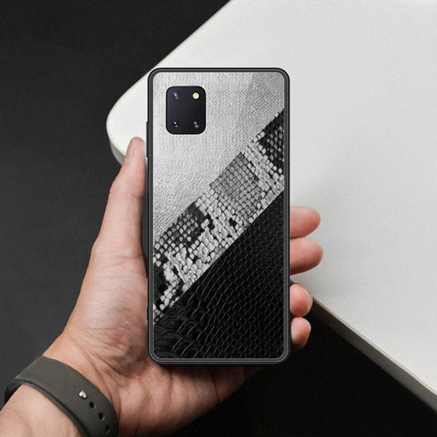 Samsung Galaxy A81 Cover - Printed Skins Series - HQ Ultra Shine Premium Infinity Glass Soft Silicon Borders Case