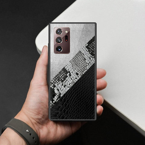 Samsung Galaxy Note 20 Ultra Cover - Printed Skins Series - HQ Ultra Shine Premium Infinity Glass Soft Silicon Borders Case