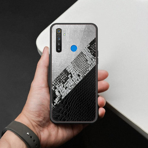 Realme 5 Cover - Printed Skins Series - HQ Ultra Shine Premium Infinity Glass Soft Silicon Borders Case
